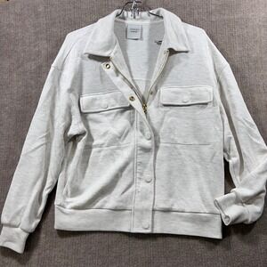 VARLEY Elizabeth Jacket DoubleSoft Light Grey Athletic Track Jacket Size XS